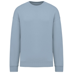 Sweat oversize col rond écoresponsable turquoise Native Spirit