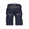 Bermuda de travail multipoches stretch quadri-directionnel Bleu nuit/gris anthracite – Dassy Trix