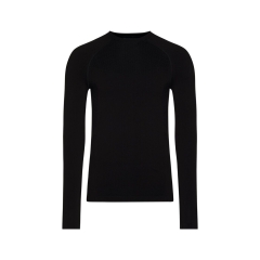 T-shirt thermique manches longues sans coutures 4-way stretch Noir – Dassy Pierre
