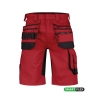 Bermuda de travail multipoches stretch quadri-directionnel Rouge/noir – Dassy Trix