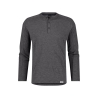 Henley de travail manches longues antibactérien en matières recyclées Gris anthracite – Dassy Serengeti