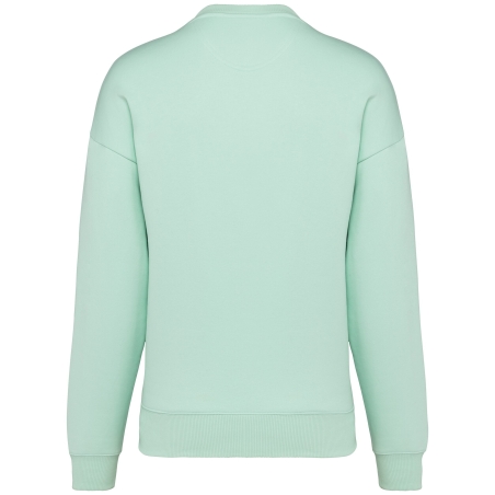 Sweat-shirt oversize écoresponsable col rond vert Native Spirit – vue 2