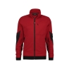Sweat-shirt de travail zippé coudes renforcés Cordura Stretch Rouge/noir – Dassy Velox