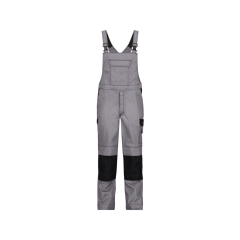 Cotte à bretelles multinormes antistatique ignifugée multipoches Gris graphite/noir coupe courte – Dassy Wilson