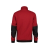 Sweat-shirt de travail zippé coudes renforcés Cordura Stretch Rouge/noir – Dassy Velox