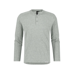 Henley de travail manches longues antibactérien en matières recyclées Gris mirage – Dassy Serengeti