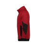 Sweat-shirt de travail zippé coudes renforcés Cordura Stretch Rouge/noir – Dassy Velox