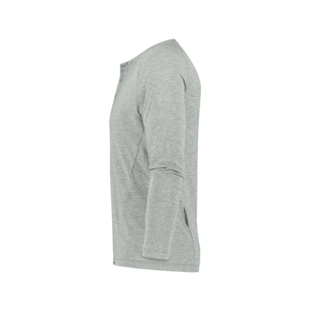 Henley de travail manches longues antibactérien en matières recyclées Gris mirage – Dassy Serengeti