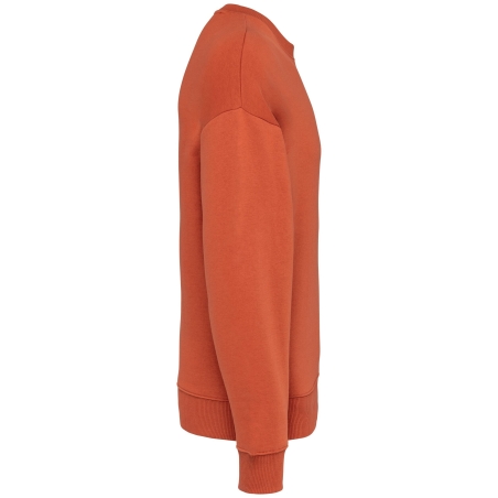Sweat oversize col rond écoresponsable Rouge – Native Spirit – vue 3