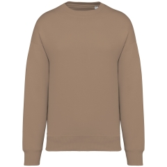 Sweat oversize écoresponsable col rond marron Native Spirit