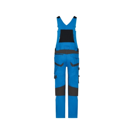 Cotte à bretelles stretch multipoches 4-way Cordura Bleu/gris coupe longue – Dassy Tronix Next