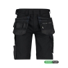 Bermuda de travail multipoches stretch quadri-directionnel Noir – Dassy Trix