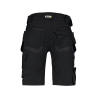 Bermuda de travail multipoches stretch quadri-directionnel Noir – Dassy Trix