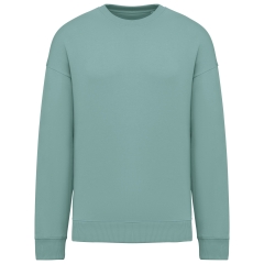 Sweat-shirt oversize écoresponsable col rond Vert jade Native Spirit