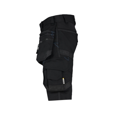 Bermuda de travail multipoches stretch quadri-directionnel Noir – Dassy Trix