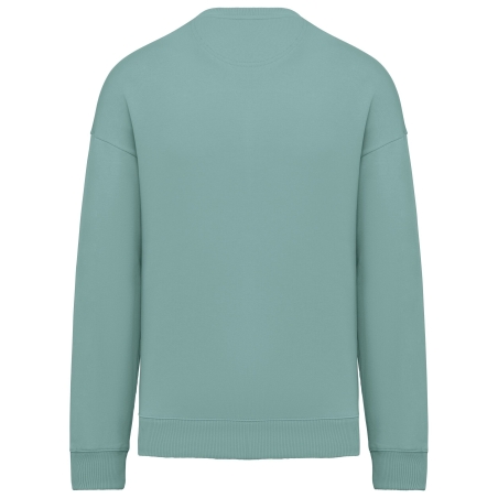 Sweat-shirt oversize écoresponsable col rond Vert jade Native Spirit – vue 2