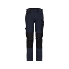 Pantalon de travail femme stretch poches genoux Cordura Marine/noir – Dassy Ponti Flex women