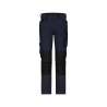 Pantalon de travail femme stretch poches genoux Cordura Marine/noir – Dassy Ponti Flex women