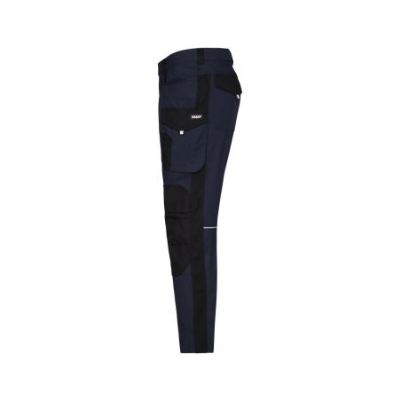 Pantalon de travail femme stretch poches genoux Cordura Marine/noir – Dassy Ponti Flex women