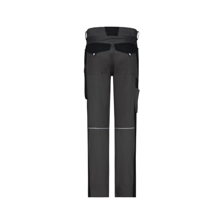 Pantalon de travail femme stretch poches genoux Cordura Gris/noir – Dassy Ponti Flex women