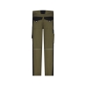 Pantalon de travail femme stretch poches genoux Cordura Kaki/noir – Dassy Ponti Flex women