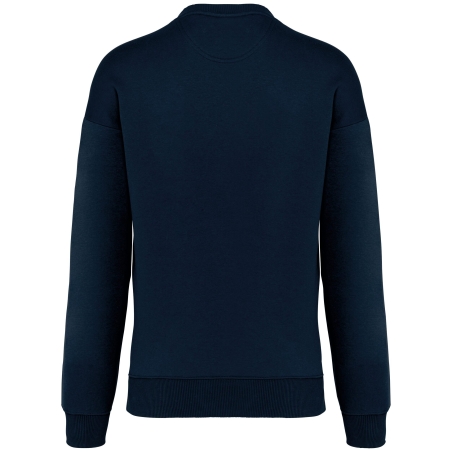 Sweat oversize écoresponsable col rond Marine – Native Spirit – vue 2