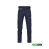 Pantalon de travail stretch slim fit multipoches Bleu nuit coupe courte – Dassy Storax