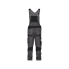 Cotte à bretelles stretch multipoches 4-way Cordura Gris/noir coupe longue – Dassy Tronix Next