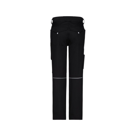 Pantalon de travail femme stretch poches genoux Cordura Noir – Dassy Ponti Flex women