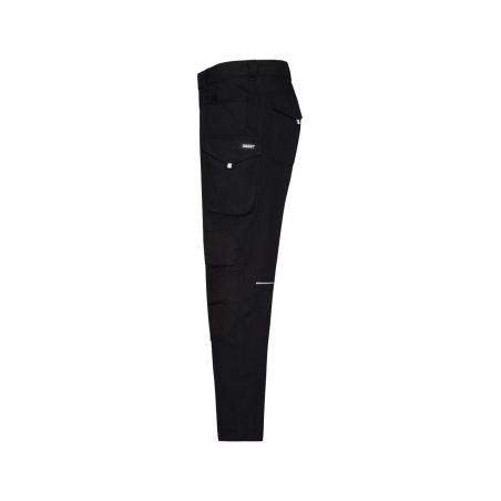 Pantalon de travail femme stretch poches genoux Cordura Noir – Dassy Ponti Flex women