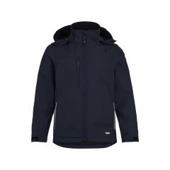 Veste softshell imperméable coupe-vent capuche amovible Marine – Dassy PURE