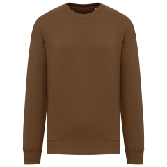 Sweat-shirt oversize écoresponsable col rond Marron Native Spirit