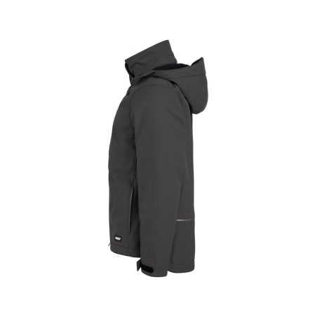 Veste softshell imperméable coupe-vent capuche amovible Gris – Dassy PURE