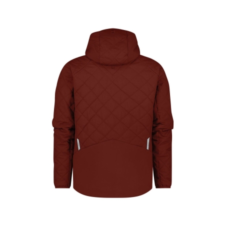Veste isolante matelassée stretch rembourrage thermique Sorona Rouge brique – Dassy Tama
