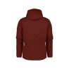 Veste isolante matelassée stretch rembourrage thermique Sorona Rouge brique – Dassy Tama