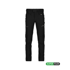 Pantalon de travail stretch slim fit multipoches Noir – Dassy Storax