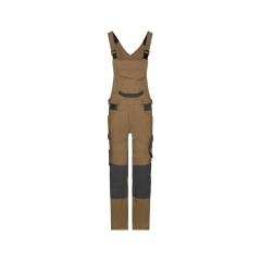 Cotte à bretelles stretch multipoches 4-way Cordura Camel/gris – Dassy Tronix Next