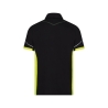 Polo de travail respirant avec bandes réfléchissantes Noir/jaune fluo – Dassy Veracruz