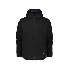Veste isolante matelassée stretch rembourrage thermique Sorona Noir – Dassy Tama