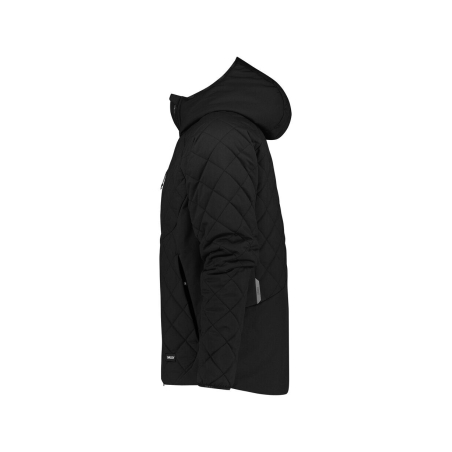Veste isolante matelassée stretch rembourrage thermique Sorona Noir – Dassy Tama
