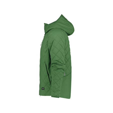 Veste isolante matelassée stretch rembourrage thermique Sorona Vert orme – Dassy Tama