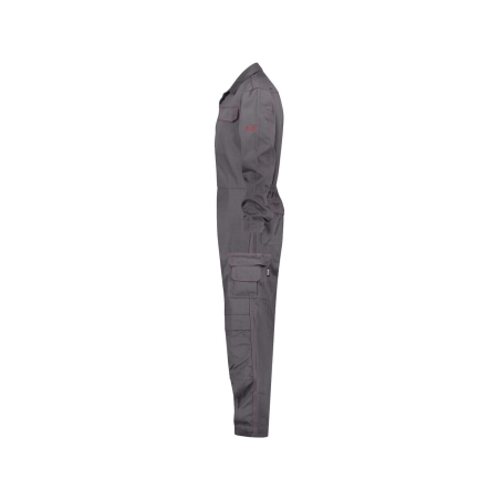 Combinaison de travail ignifugée 100% coton multipoches Gris ciment – Dassy Toronto