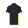 Polo de travail respirant avec bandes réfléchissantes Bleu nuit/jaune fluo – Dassy Veracruz