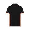 Polo de travail respirant avec bandes réfléchissantes Noir/orange – Dassy Veracruz