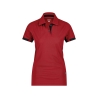 Polo de travail femme coupe cintrée anti-UV respirant Rouge/noir – Dassy Traxion Next Women
