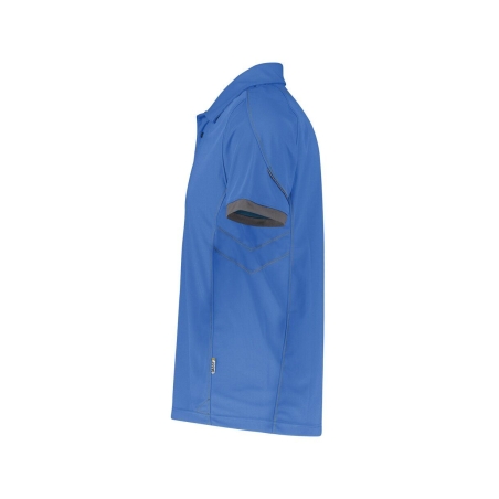 Polo de travail manches courtes anti-UV UPF 50+ antibactérien Bleu azur/gris anthracite – Dassy Traxion