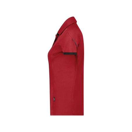 Polo de travail femme coupe cintrée anti-UV respirant Rouge/noir – Dassy Traxion Next Women