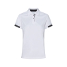 Polo de travail femme coupe cintrée anti-UV respirant Blanc/gris – Dassy Traxion Next Women