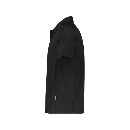 Polo de travail manches courtes anti-UV UPF 50+ antibactérien Noir – Dassy Traxion