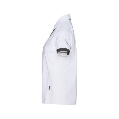 Polo de travail femme coupe cintrée anti-UV respirant Blanc/gris – Dassy Traxion Next Women